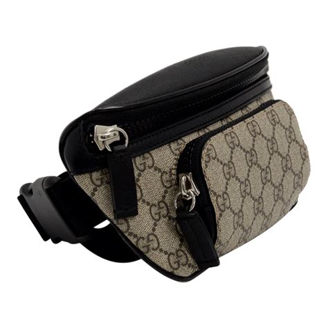 gucci gg supreme belt bag men|gucci belt with silver buckle.